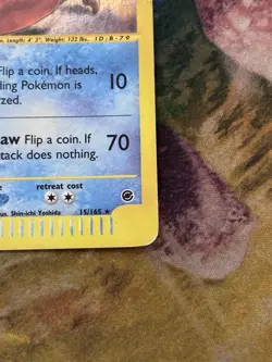 Pokemon TCG Kingler 15/165 Expedition Base Set Reverse Holo Rare 80 HP 2002 - Image 5