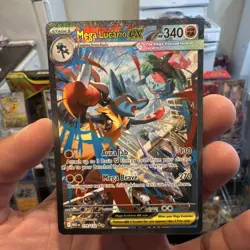 The Pokemon TCG Mega Lucario EX 179/132 Mega Evolutions SIR Holo English NM - Image 1