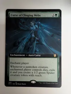 MTG - Curse of Clinging Webs - R - MIC - Ext Art - 63 - Image 1