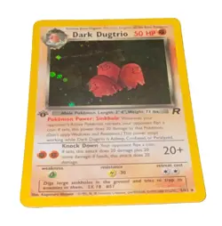 Pokemon TCG Dark Dugtrio 6/82 Team Rocket Holo Rare 1st Ed 50 HP English - Image 1