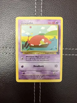 Pokemon TCG - Slowpoke - 67/82 - Unlimited Team Rocket - MP Common (2000) - Image 1