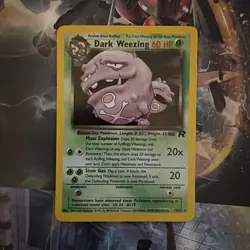 Pokemon TCG Dark Weezing Team Rocket 14/82 Holo Unlimited Rare Card - Image 1