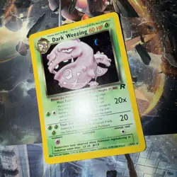 Pokemon TCG Dark Weezing Team Rocket 14/82 Holo Unlimited Rare Card - Image 2