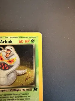 Dark Arbok 2/82 Holo Rare Team Rocket WOTC Vintage Pokemon Card HP - Image 5