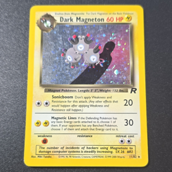 Pokemon TCG Dark Magneton 11/82 Team Rocket Holo Rare Unlimited English 60 HP - Image 1