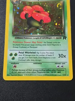 Pokemon TCG Dark Vileplume 13/82 Team Rocket Holo Rare Swirl Unlimited English - Image 2