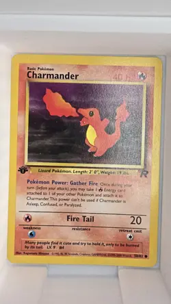 Charmander 50/82 Common Team Rocket Pokemon 1st Edition - M/NM - Image 1