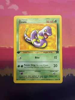 Pokemon Card Ekans Team Rocket 1st Edition Common 56/82 Near Mint - Image 1