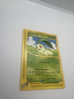 Chikorita 100/165 Expedition Base Set Pokemon Card 2002 E-Reader - Image 3