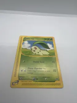 Chikorita 100/165 Expedition Base Set Pokemon Card 2002 E-Reader - Image 4