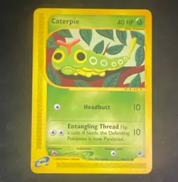 Nintendo Pokemon TCG Caterpie 96/165 Expedition Base Set Common 40 HP 2002 - Image 1