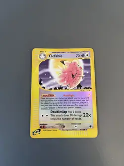 Clefable 41/165 Reverse Holo Pokemon Card - Expedition - E Reader - Image 1