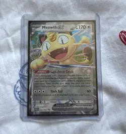Meowth EX 062/088 Evolutions Holo EX 170 HP English Basic Pokemon TCG Card - Image 1