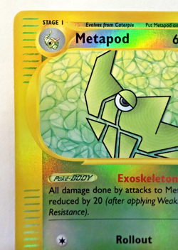 Metapod - 87/165 - Pokemon Expedition Reverse Holo Rare Card LP - Image 3