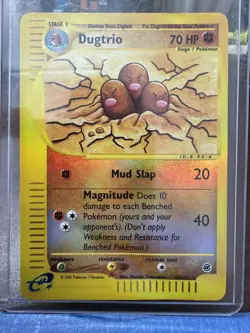 E Reader Reverse Holo Dugtrio (44) 044/165 Expedition Pokemon TCG Card - Image 1