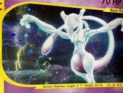 Pokemon Card Mewtwo 20/165 Holo Rare Expedition Base Set Played - Image 2