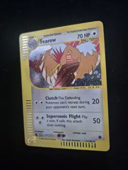 Pokemon TCG Fearow 11/165 Expedition Base Set Holo Rare 70 HP English 2002 - Image 4