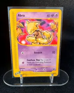 Pokemon TCG Abra - 93/165 Expedition Base Set - Common Pokemon Card - Image 1