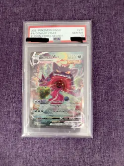 PSA 10 Gengar VMAX 271/264 Fusion Strike Alternate Art Pokemon TCG - Image 1