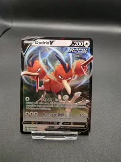 Pokemon TCG Dodrio v Fusion Strike Ultra Rare Card 201/264 NM Condition - Image 1