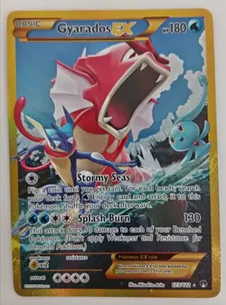 Pokemon Gyarados EX Secret Rare Trading Card XY Breakpoint 123/122 Full Art TC1 - Image 1
