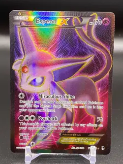 Espeon-EX Breakpoint Holo Card 117/122 Full Art Pokemon - Image 1