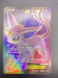 Espeon-EX Breakpoint Holo Card 117/122 Full Art Pokemon - Image 3