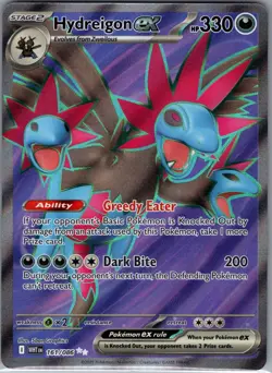 Hydreigon EX 161/086 Full Art - White Flare - Pokemon Card - NM - Image 1