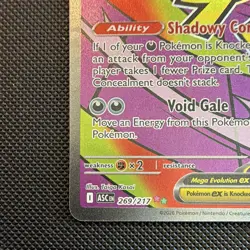 Pokemon TCG Mega Gengar EX Secret Rare Full Art Holo 269/217 English - Image 4