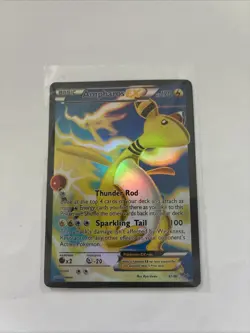 Pokemon Ampharos EX Ultra Rare Full Art Holo XY Ancient Origins 87/98 TCG Card - Image 1