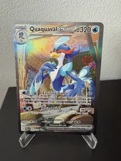 Pokemon TCG Quaquaval EX Holo Card Paldea Evolved Full Art 260/193 - Image 1