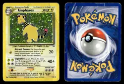 Ampharos 1/64 Unlimited Holo Rare Neo Revelation Pokemon Card - Image 1