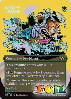 District Mascot Borderless 0344 MTG Aetherdrift Rare NP Foil - Image 1