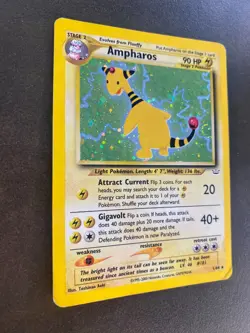 Ampharos 1/64 - Holo Rare - Neo Revelation Set - Vintage Pokemon TCG Card - Image 4