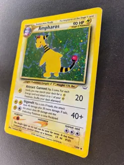 Ampharos 1/64 - Holo Rare - Neo Revelation Set - Vintage Pokemon TCG Card - Image 5