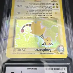 Pokemon TCG- Ampharos 1/64 Holo Rare Holo Neo Revelation ENG 2001 CGC 8 - Image 3