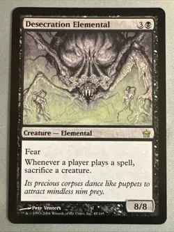 MTG / Desecration Elemental / 5DN / #45 / Regular / Rare / NM - Image 1