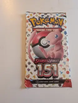 Pokemon Scarlet & Violet 151 Booster Pack Factory Sealed English Mew Artwork - Image 1