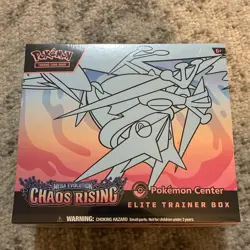 Pokemon Center Elite Trainer Box Chaos Rising New Factory Sealed - Image 1
