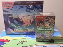 Pokemon TCG: Chaos Rising 1X Booster Bundle and 1X ETB Factory Sealed New - Image 1