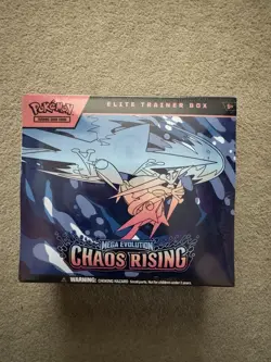 Pokemon chaos Rising And 2 Mega Evolutions ETBS Bundle - Image 1