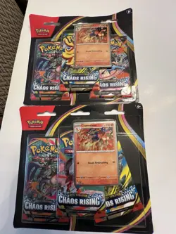 Pokemon New Bundle Mega Evolution Chaos Rising blister pkgs,booster pkgs, unopen - Image 3