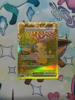 Pokemon TCG S&V Prismatic Evolutions Pikachu ex 179/131 Hyper Rare NM - Image 1