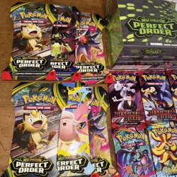Pokemon Sealed Bundle, Destined Rivals Pitch Black Perfect Order & Chaos Rising - Image 3