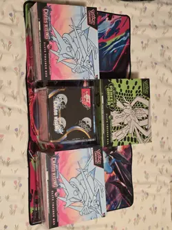 Pokemon Centre Chaos Rising & Perfect Order Bundle, Acrylic Booster Box Case Inc - Image 1