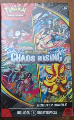 Pokemon TCG Mega Evolution—Chaos Rising Booster Bundle 6 Packs English 2025 - Image 1