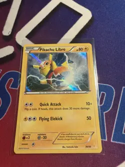 Pokemon TCG Pikachu Libre 30/30 XY Trainer Kit EN Holo Common Basic 80 HP - Image 1