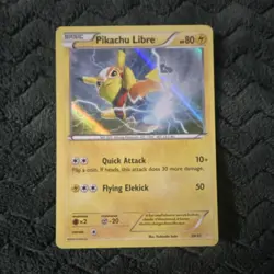 Pokemon TCG Pikachu Libre 30/30 XY Trainer Kit Holo Promo LP - Image 1