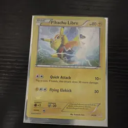 Pokemon TCG Pikachu Libre 30/30 XY Trainer Kit Holo English 80 HP Basic - Image 1