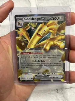 Pokemon TCG: Gholdengo EX 139/182 - Paradox Rift Double Rare Near Mint NM/MT - Image 1